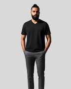 V-Neck T-Shirt – Black