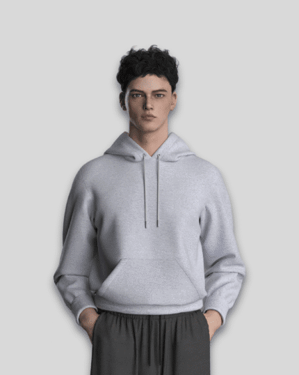 Grey Melange Unisex Hoodie