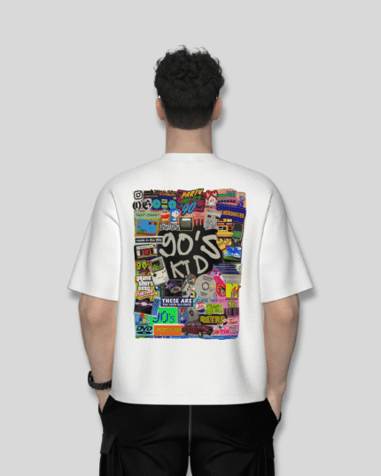 Rui White 90’s Kids Oversized T-Shirt