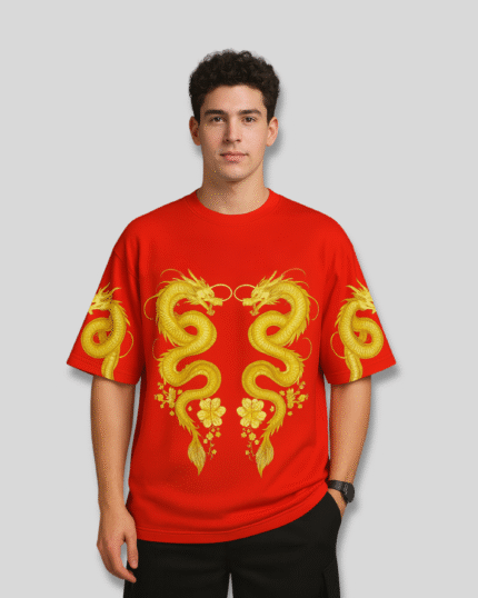 Red Dragon Oversized Tee