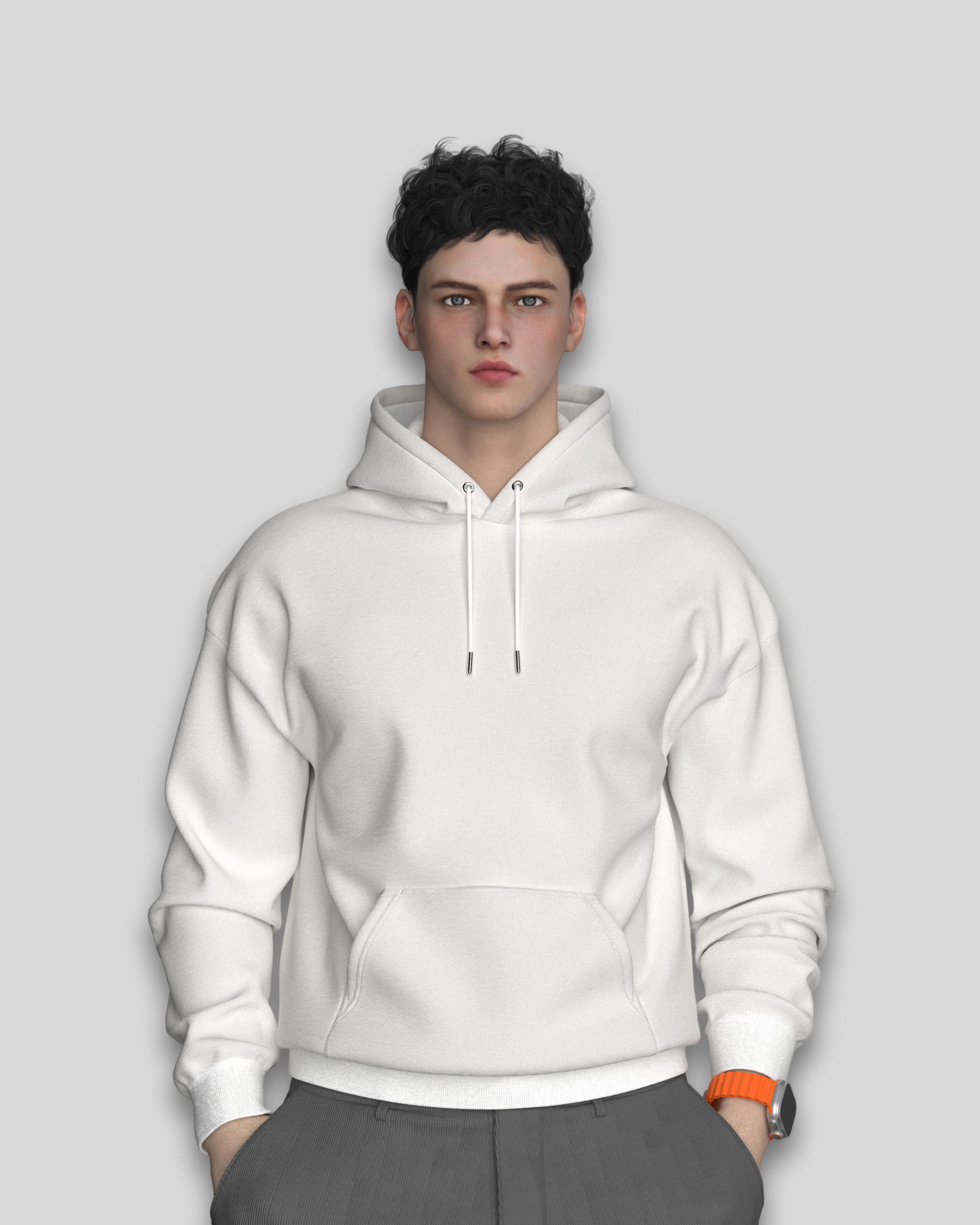Rui White Oversized Hoodie