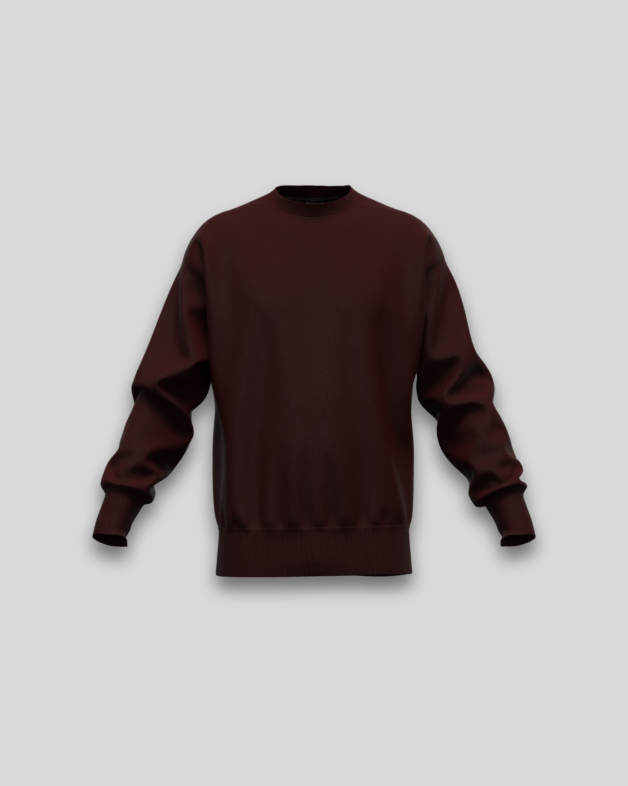 Maroon Oversized Sweatshirt