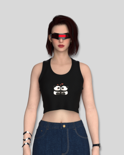 Panda Hug Crop Tank