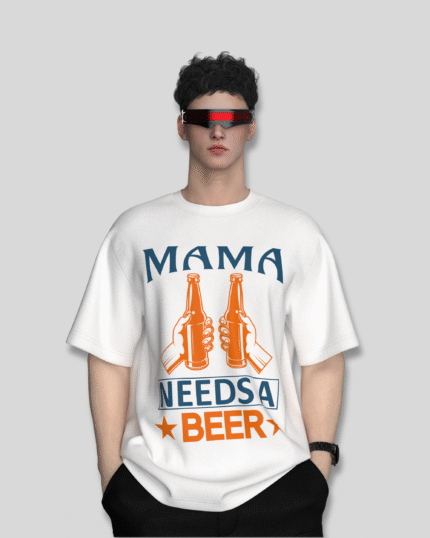 Mama Needs a Beer Oversized Tee