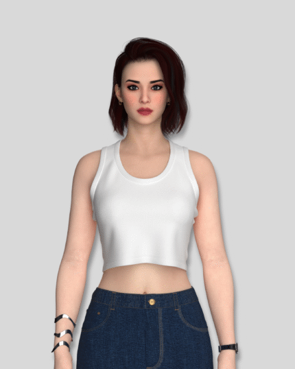 White Crop Tank