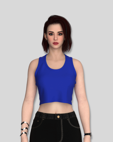Royal Blue Crop Tank