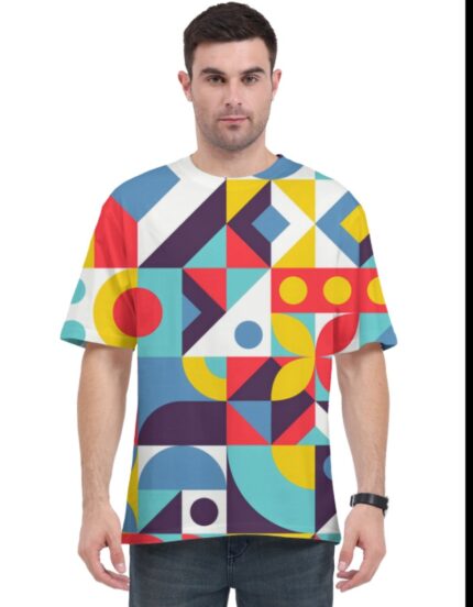 GeoPop AOP Oversized Tee