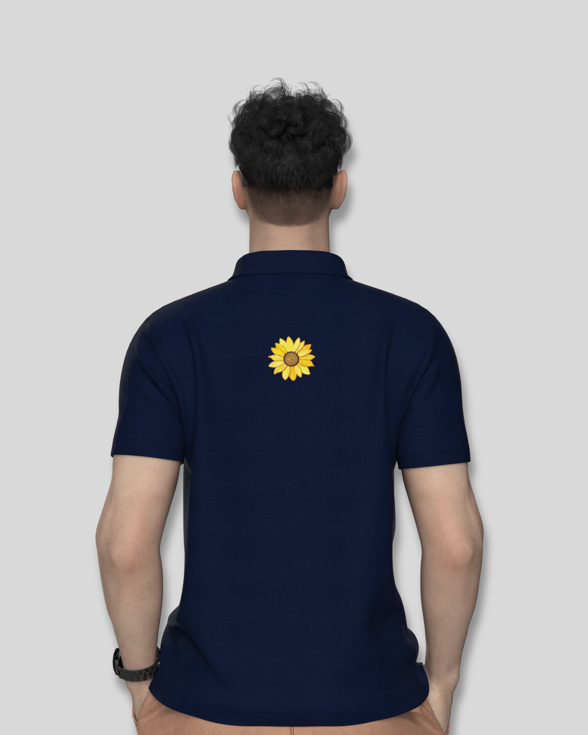 Sunflower Polo – Navy Blue Edition