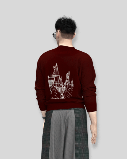 Hogwarts Legacy Oversized Sweatshirt – Maroon