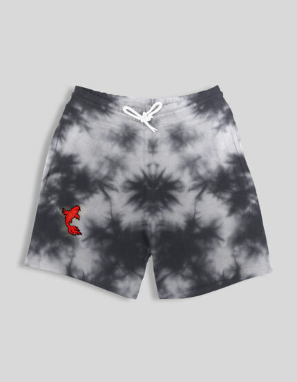 Red Koi Tie-Dye Shorts