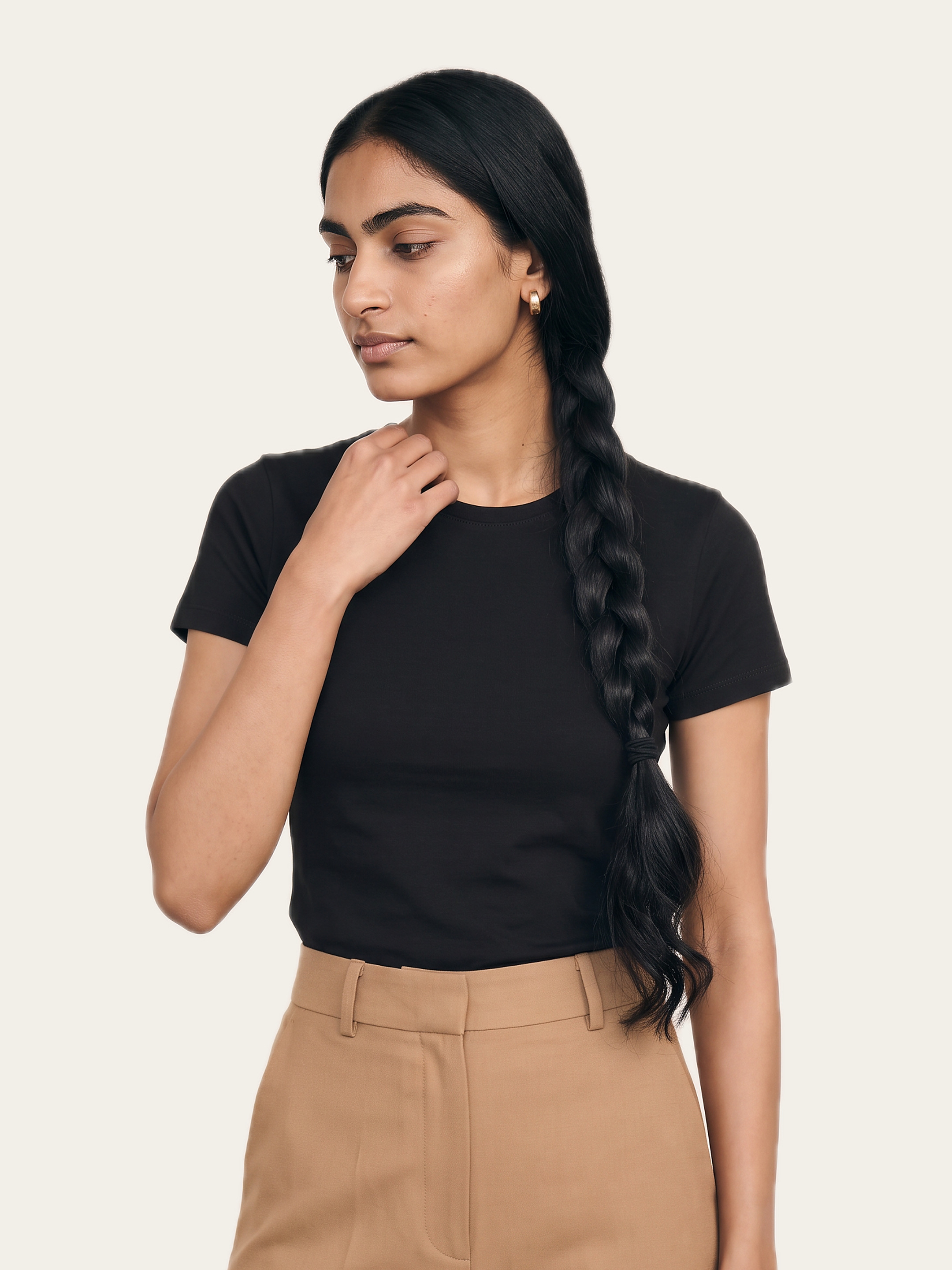 The CORE Fitted Crew Tee, an easy piece to build a palette around