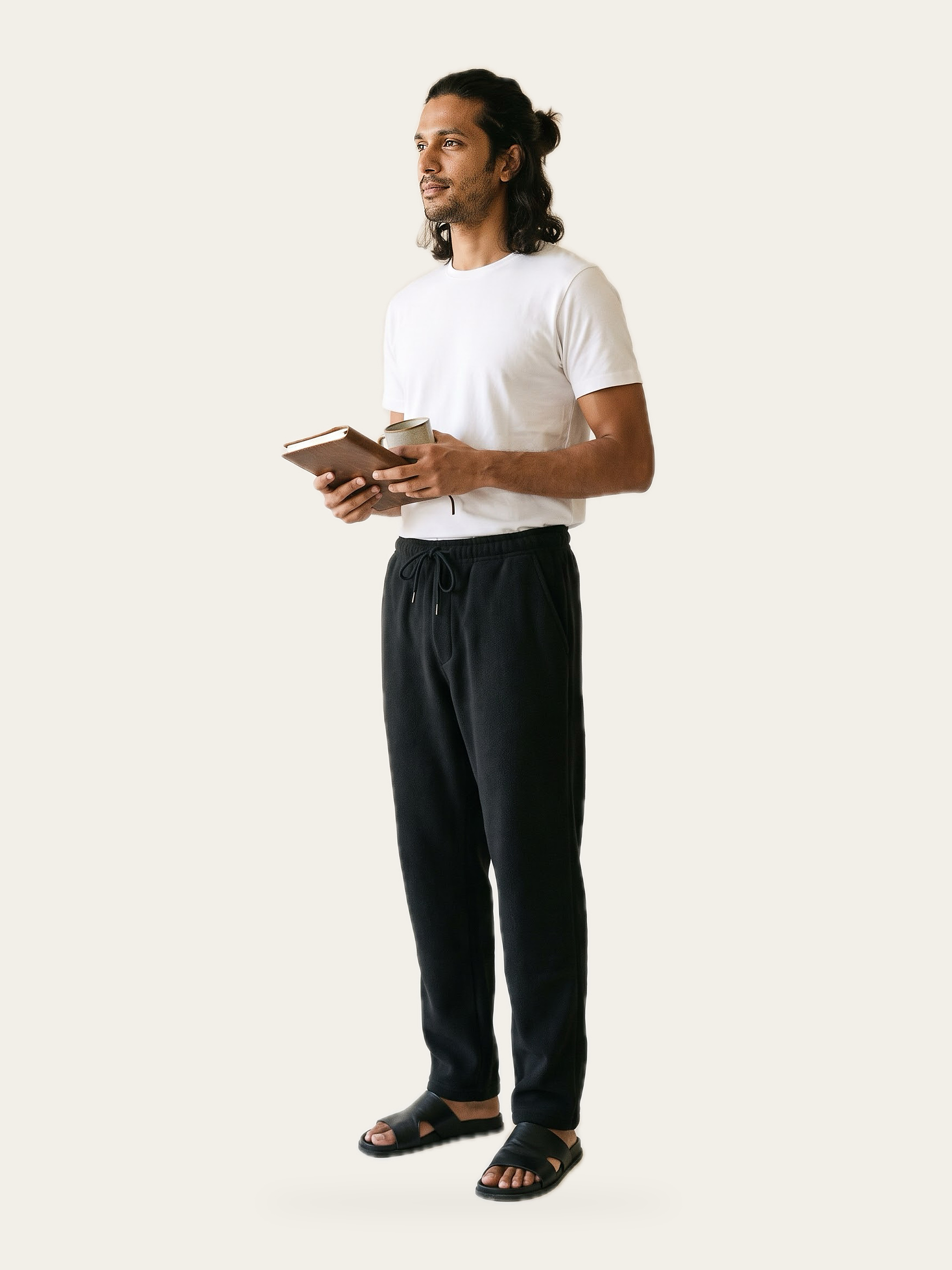 EASE Sweatpants in Noor Black, front view