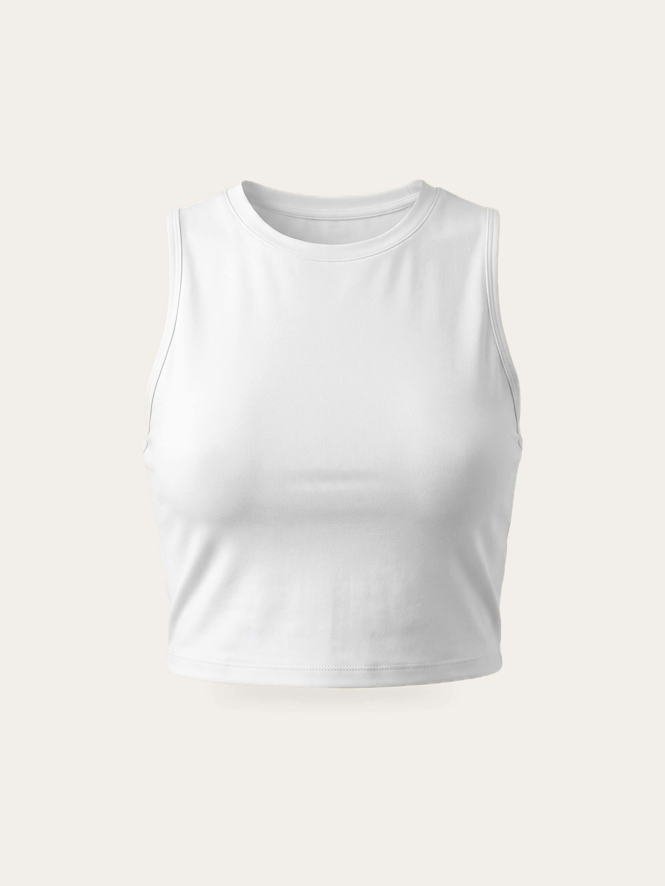 MOVE sports crop top in Rui White, product view