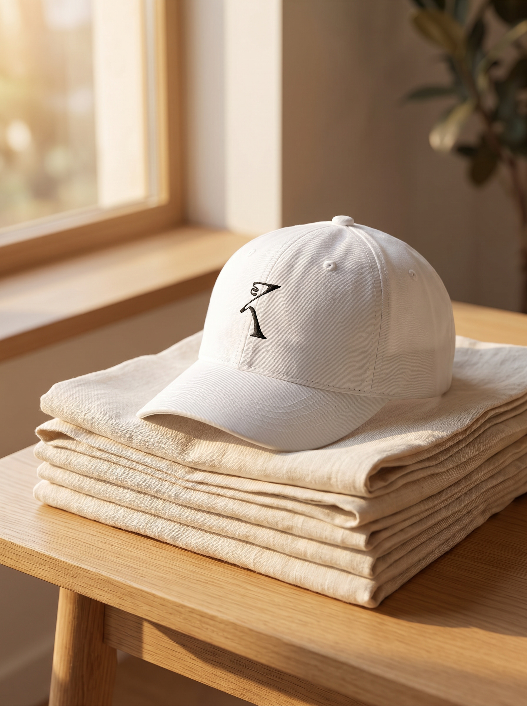 EKVAAR Signature Cap in Rui White with an adjustable strap, an easy gift