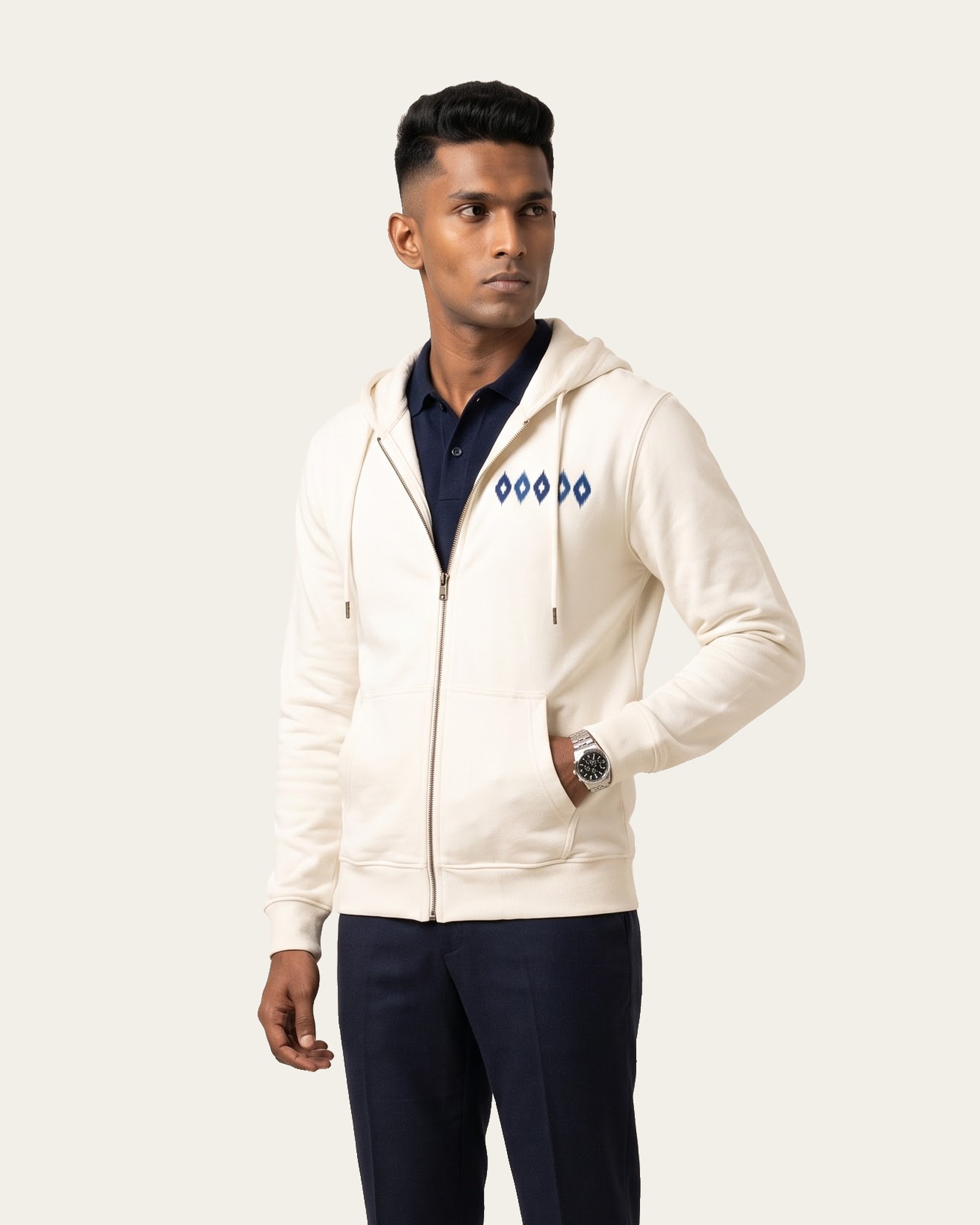 POCHAMPALLY Zip Hoodie, zip care before washing